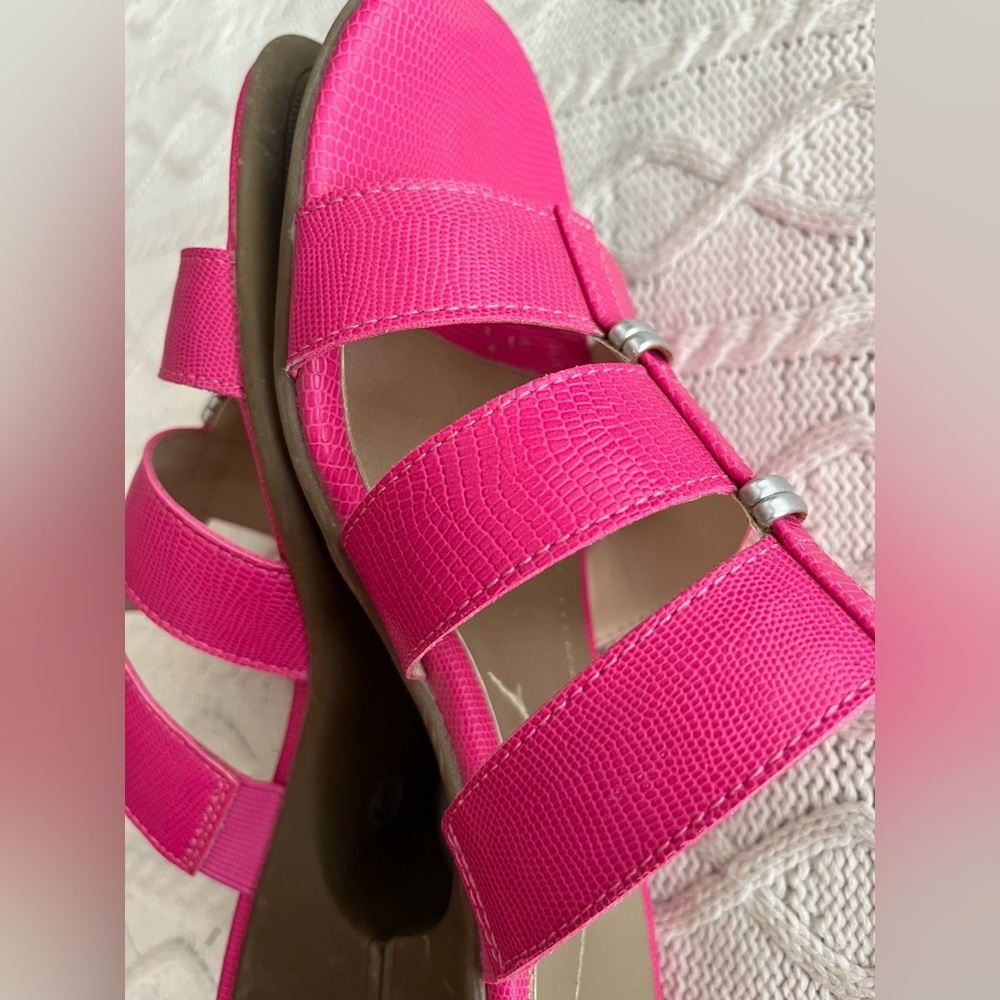 East 5th Pink Women's Strappy Sandals Small Heel Size 8.5 - Picture 6 of 13